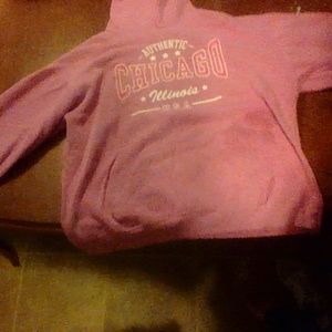 light pink sweatshirt